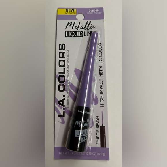 New L. A. Colors Metallic Liquid Liner Lavender Sealed - Picture 6 of 6